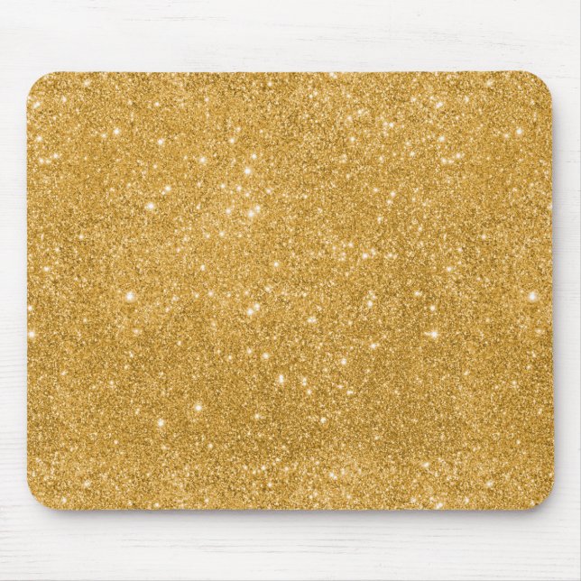 Mousepad Sparkles do brilho do ouro (Frente)