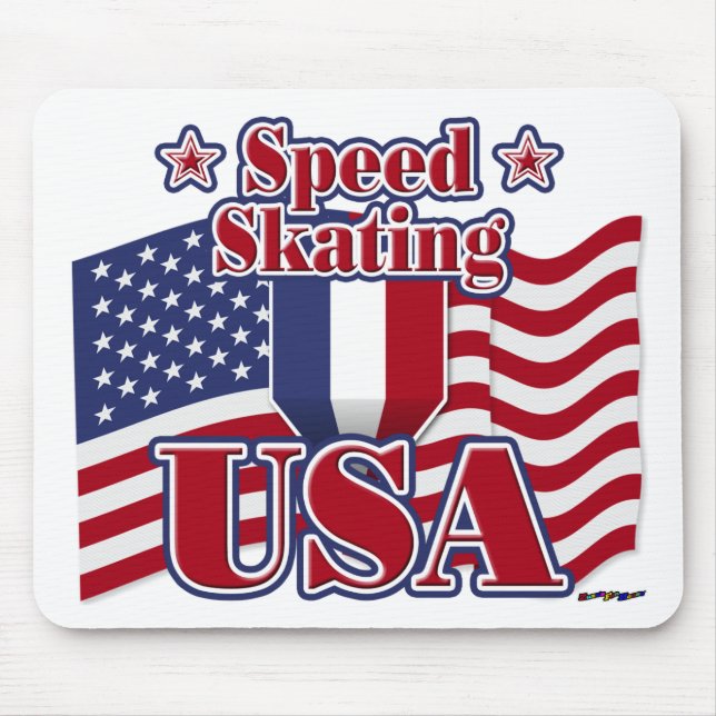 Mousepad Speed Skating EUA (Frente)
