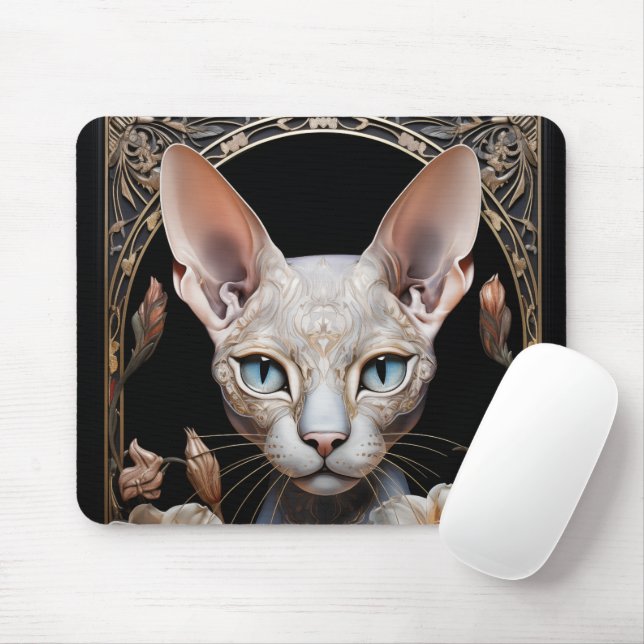 Mousepad Sphynx cat (Com mouse)
