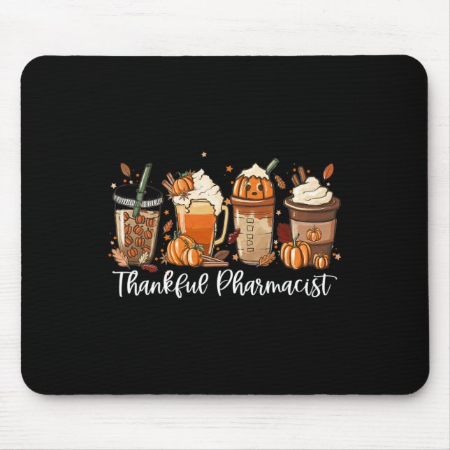 Mousepad Spice Latey Queda Café Fora Graças Farmacêutico (Frente)