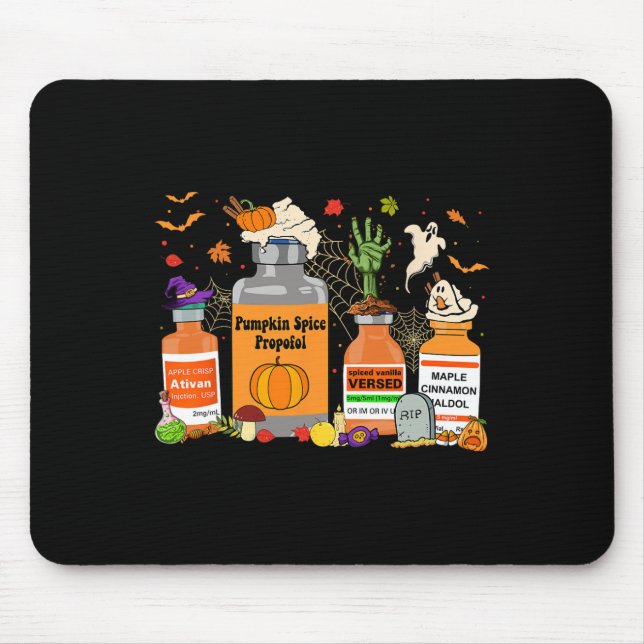 Mousepad Spice Propofol Ativan Vermelhou Haldol Nurs Hallow (Frente)