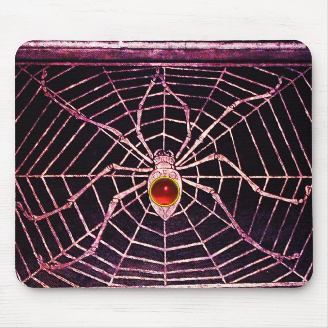 Mousepad SPIDER E WEB Red Ruby Black (Frente)