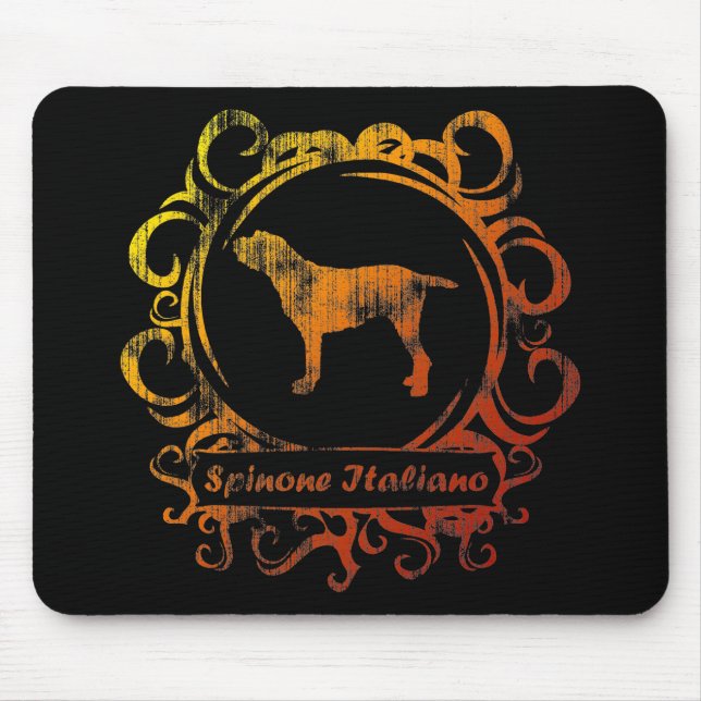 Mousepad Spinone resistido elegante Italiano (Frente)