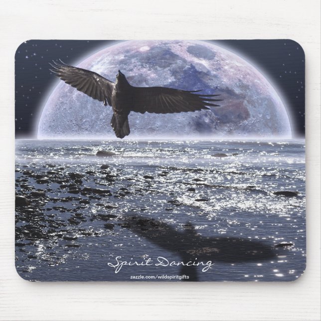 Mousepad SPIRIT DANCING ~ Raven Fantasy Art (Frente)
