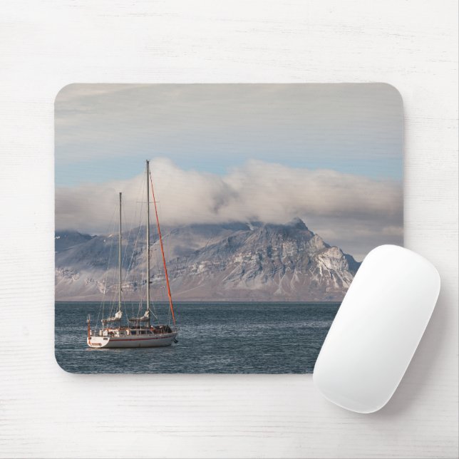 Mousepad Spitsbergen Svalbard Sailboat (Com mouse)