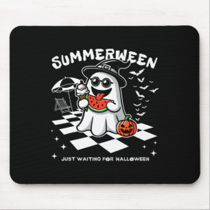 Mousepad Spookeen Halloween Summer Vibes Pumpkin Ghost Tee