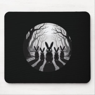 Mousepad Spooky Bunny Patrol assustador Floresta de Hallowe