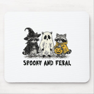 Mousepad Spooky E Feral Halloween Raccoon Spooky Season T