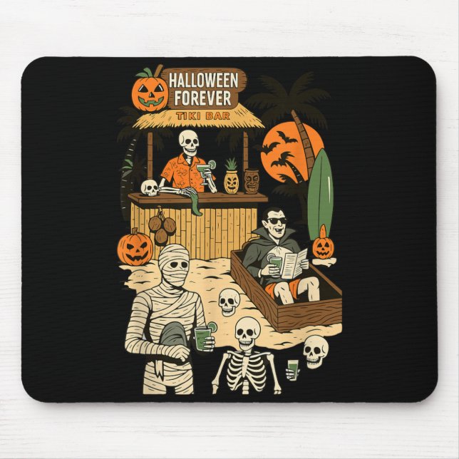 Mousepad Spooky Summer Halloween Retro Summer Horror (Frente)