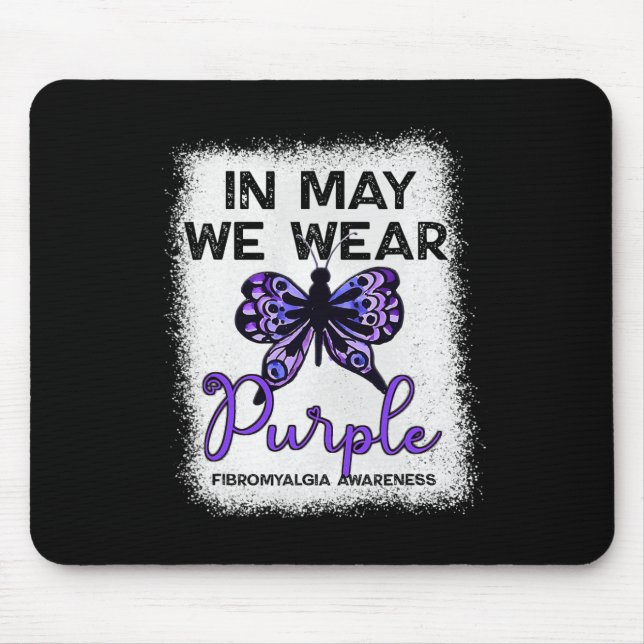 Mousepad Spoonie de Sensibilização Fibra em maio Nós Vestim (Frente)