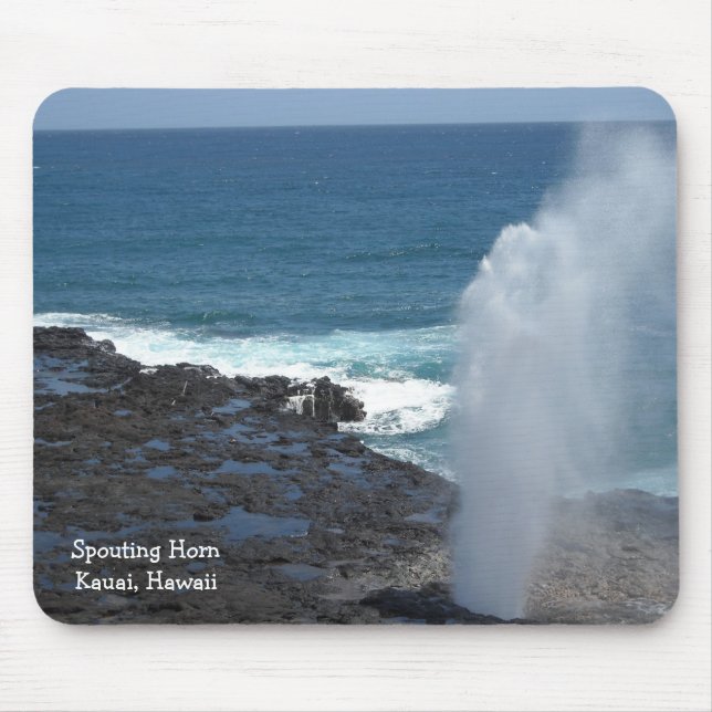 Mousepad Spouting Horn em Kauai, Havaí (Frente)
