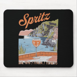 Mousepad Spritz Veneto Itália Vinho Laranja Vintage Cauda 3