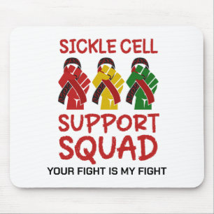 Mousepad SQUAD DE SUPORTE A CÉLULAS DE DOENÇA com texto per