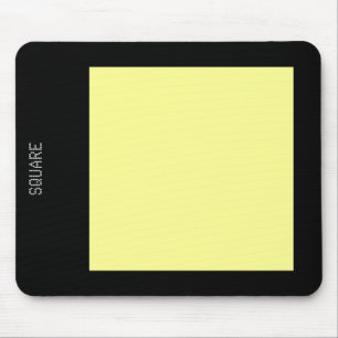 Mousepad Square - Chalk Yellow and Black