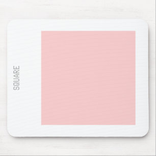 Mousepad Square - Faded Pink and White