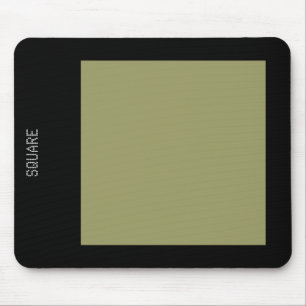 Mousepad Square - Khaki and Black