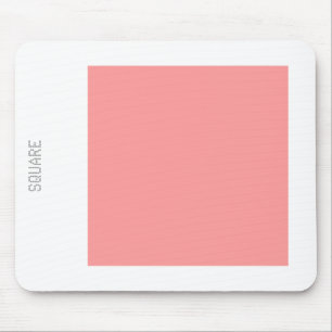 Mousepad Square - Soft Pink and White