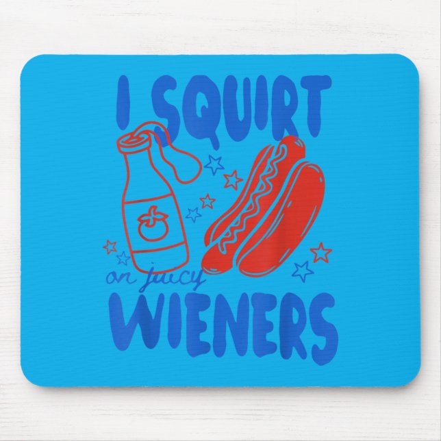 Mousepad Squirt E Salsichas Suculentas Cachorro-Quente Engr (Frente)