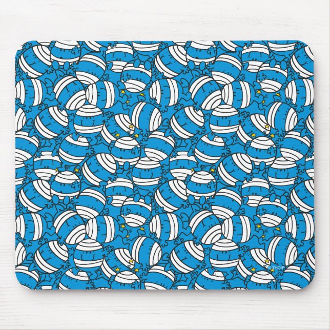 Mousepad Sr. Bump | Padrão de Confusão Azul (Frente)