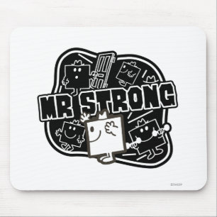 Mousepad Sr. Forte   preto & branco