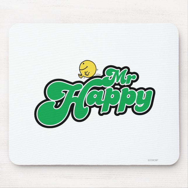 Mousepad Sr. Happy Abaixando A Inscrição Verde (Frente)