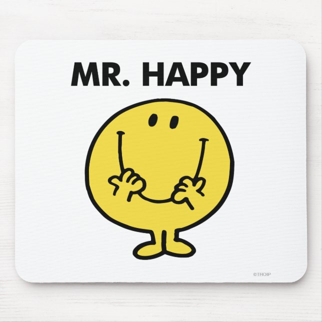 Mousepad Sr. Happy | Smiley face gigante (Frente)