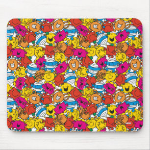 Mousepad Sr. Homem & caras de sorriso brilhantes pequenas