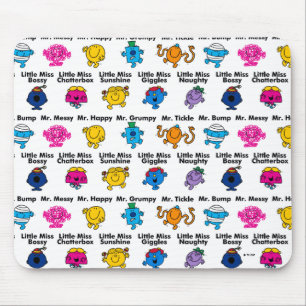 Mousepad Sr. Homem & nomes pequenos do caráter da senhorit