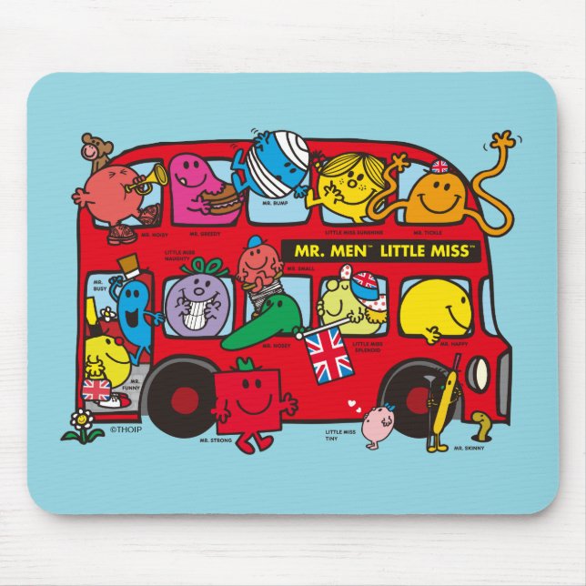 Mousepad Sr. Men & Little Miss Bus (Frente)