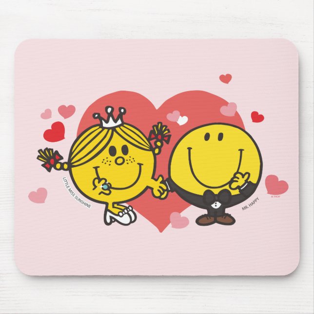 Mousepad Sr. Men Little Miss Happy Sunshine Wedding (Frente)