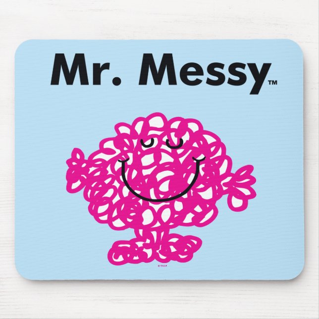 Mousepad Sr. Men | O Sr. Messy É Bonito, Mas Mensal (Frente)