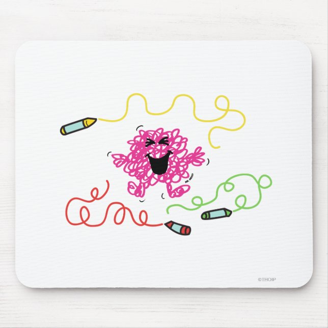 Mousepad Sr. Messy Brincando Com Crayons (Frente)