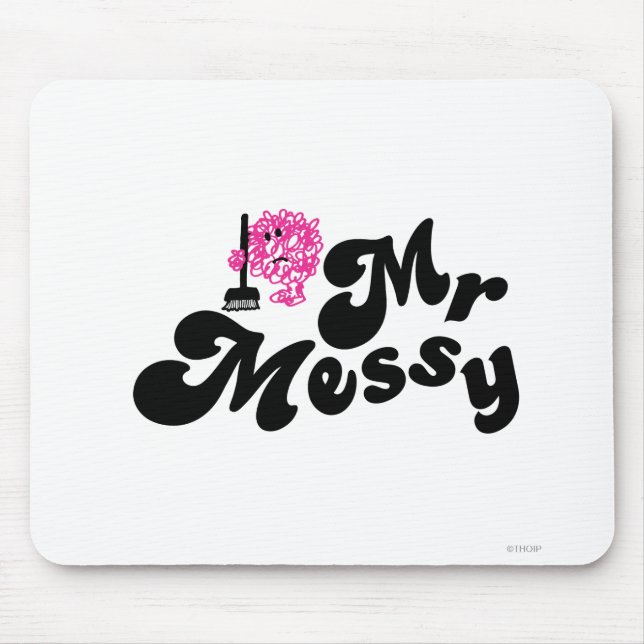 Mousepad Sr. Messy | Limpeza Com Vassoura (Frente)