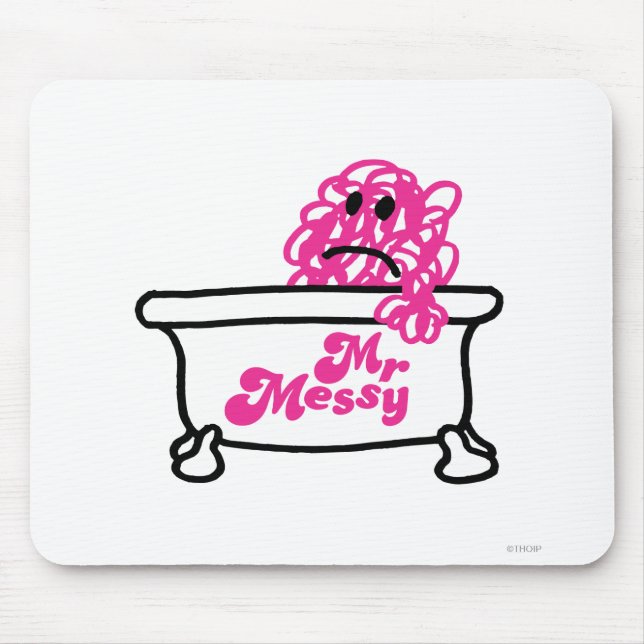 Mousepad Sr. Messy | Logotipo da banheira (Frente)