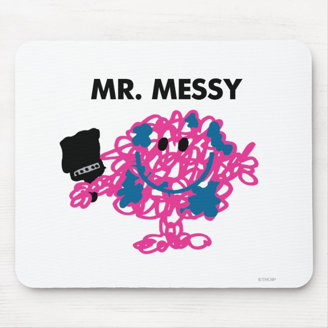 Mousepad Sr. Messy Segurando Um Pincel (Frente)