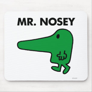 Mousepad Sr. Nosey que conduzem por um nariz
