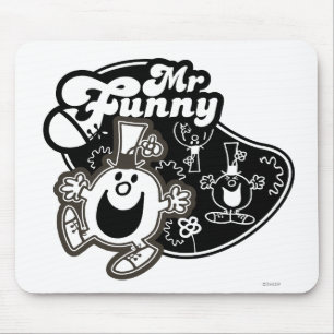 Mousepad Sr. preto & branco Engraçado