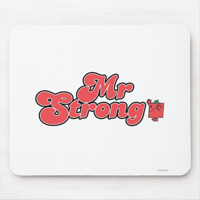 Mousepad Sr. Strong | Letra vermelha (Frente)