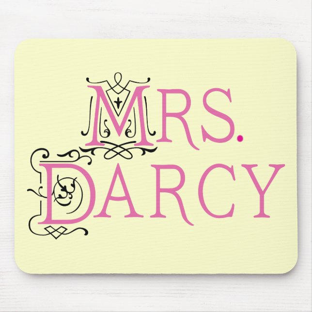 Mousepad Sra. Darcy Presente de Jane Austen (Frente)