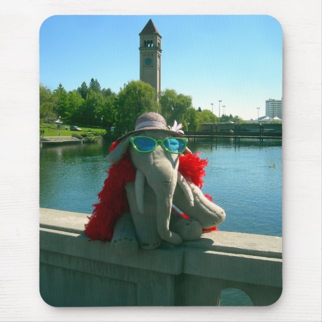 Mousepad Sra. Ella no parque (Frente)