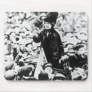 Mousepad Sra. Emmeline Pankhurst Addressing uma multidão