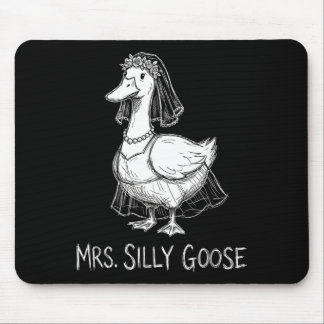 Mousepad Sra. Silly Goose Vestido de Noiva Engraçado Engaja