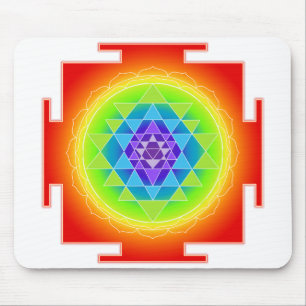 Mousepad Sri Yantra/Chakra/Arco-íris