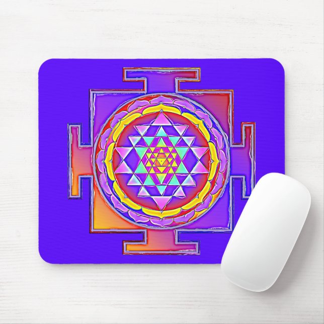 Mousepad Sri Yantra - Símbolo hinduísmo Design 1 (Com mouse)