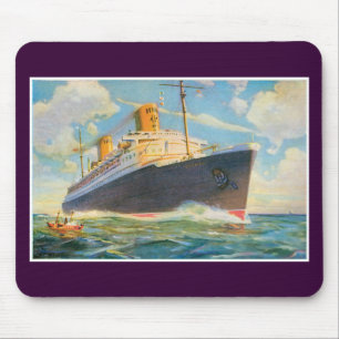 Mousepad SS Bremen no mar