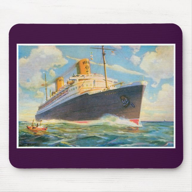 Mousepad SS Bremen no mar (Frente)