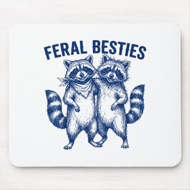Mousepad Ssum Feral Ies Matching Friend Twinning Funny Bff  (Frente)
