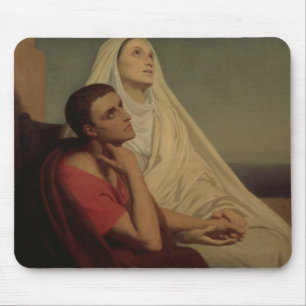 Mousepad St Augustine e seu St. Monica da mãe, 1855