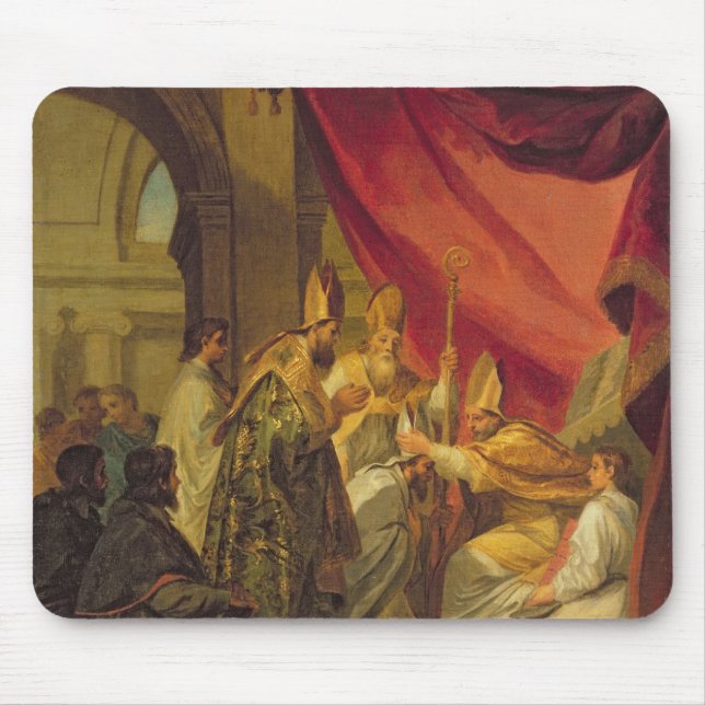 Mousepad St Augustine ordenou como o Bishop (Frente)