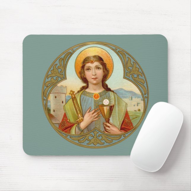 Mousepad St. Barbara (BK 001) Horizontal (Com mouse)
